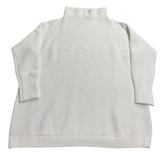 Free People Ottoman Sweater Mock Neck Slouchy Tunic OB432957 Womens Large White - Picture 4 of 11